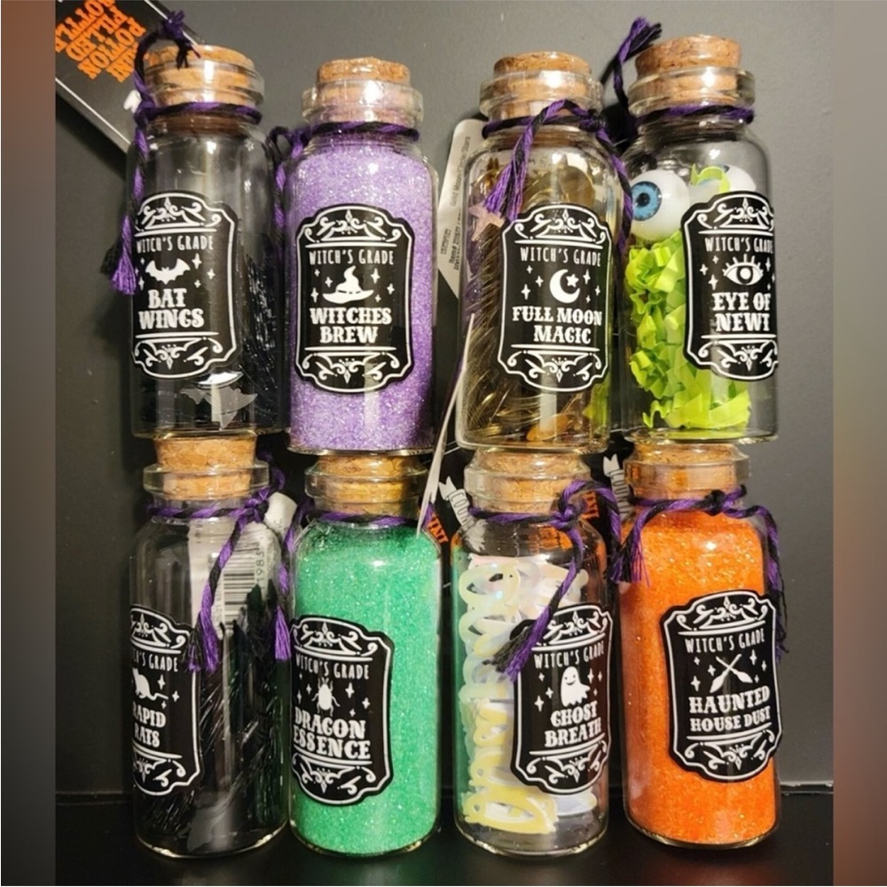 Target Halloween Potion Bottle Set from 2021 complete set of 8